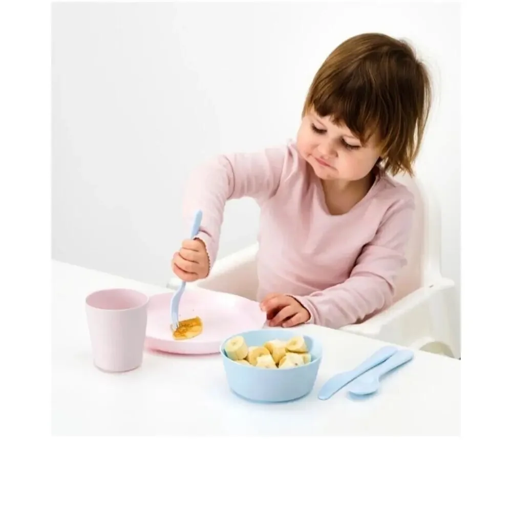 Ikea Kalas Children Kids Cups Tumblers Glasses Plastic Pastel Colors Set 6 New